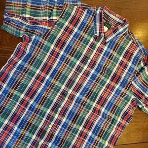 Scandia Woods Multi-color Plaid Shirt Button Down Mens 3XL Big&Tall 100%‎ Cotton